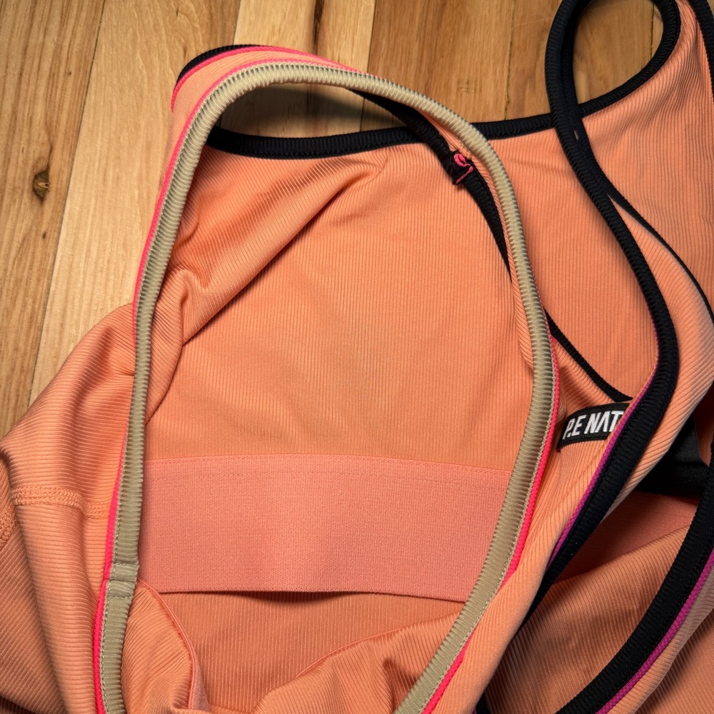 P.E Nation Peach Bloom Close Out Ribbed Racerback Tank Top - Picture 9 of 9